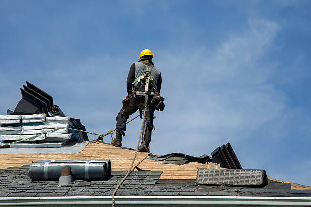 Professional Roof Replacement technician working in Still River, MA